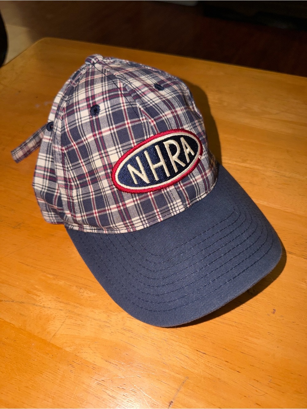 Vintage *Rare 90’s NHRA Plaid Adjustable Hat